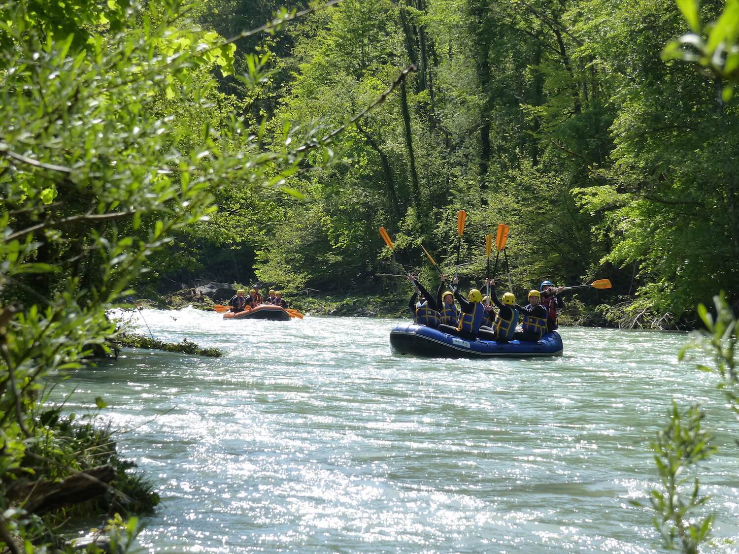 rafting sur la dranse